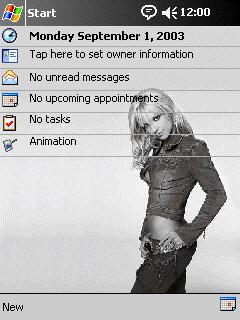 Britney Spears v7 BJH Theme for Pocket PC