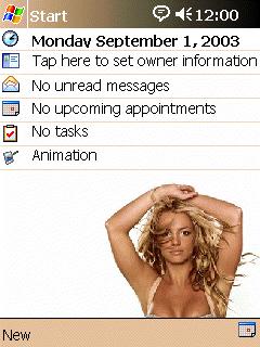 Britney Spears v8 BJH Theme for Pocket PC