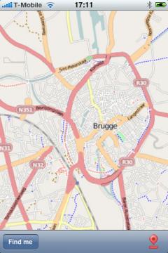 Brugge Street Map