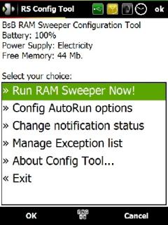 BsB RAM Sweeper Configuration Tool