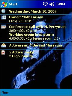 Buddy Guy Deep Blue Theme for Pocket PC