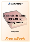 Bulletin de Lille, 1916-01 for MobiPocket Reader