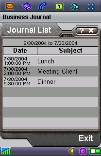 Business Journal for Sony Ericsson P800/P900
