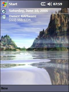 CA Island Reflections Theme for Pocket PC