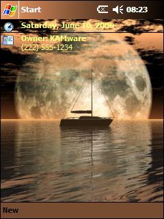 CA Moon Rise Theme for Pocket PC