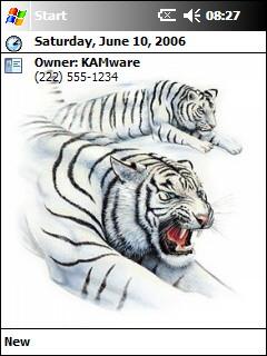 CA White Tigers Theme for Pocket PC