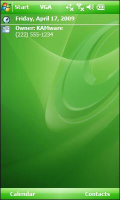 CC Green 400 Theme for Pocket PC
