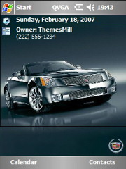 Cadillac XLR-V Theme for Pocket PC
