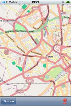 Caen (FR) Street Map