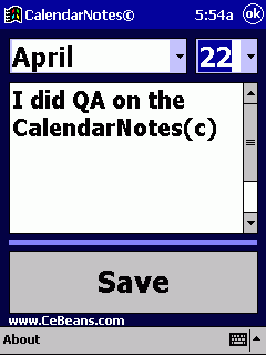 CalendarNotes