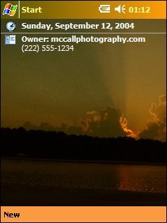 Callaway Sunset 03 Theme for Pocket PC