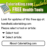 CalorieKing Health Tools