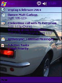 Camaro Pace Car Theme for Pocket PC