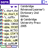 Cambridge Advanced Learner's Dictionary (Palm OS)