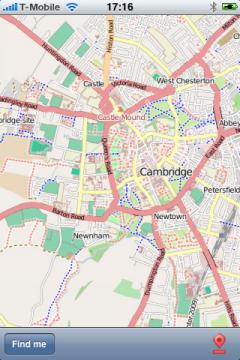 Cambridge UK Street Map