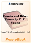 Canada and Other Poems for MobiPocket Reader