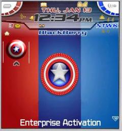 Captain America Theme for Blackberry 7100