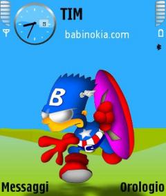 Captain Bartmerica Theme for Nokia N70/N90