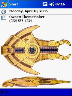 Cardassian Fighter Theme for Pocket PC