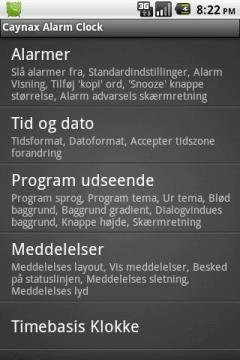 Caynax Alarm Clock Danish Language Pack