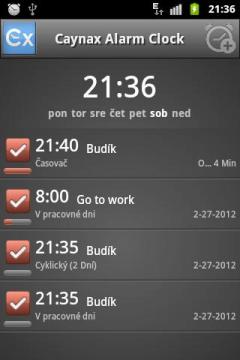 Caynax Alarm Clock Slovak Language Pack