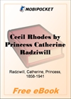 Cecil Rhodes for MobiPocket Reader