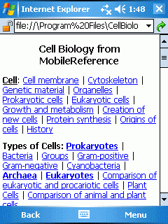 Cell Biology (Palm OS)