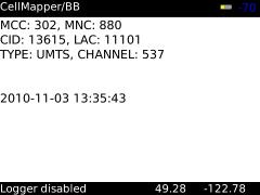 CellMapper (BlackBerry) 0.53 alpha