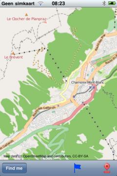 Chamonix Street Map Lite