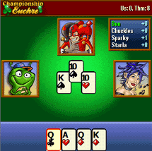Championship Euchre Card Game for Palm OS