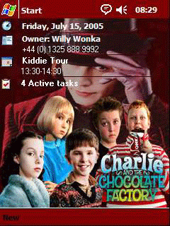 Charlie and the Chocolate Factory Animated Theme for Pocket PC