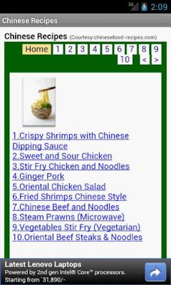 Chinese Recipes for Android