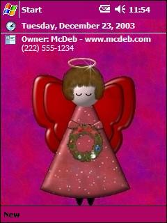 Christmas Angel Theme for Pocket PC