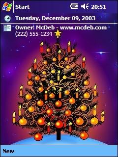 Christmas Tree Theme for Pocket PC
