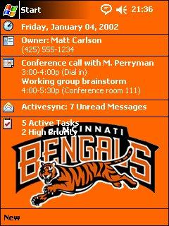 Cincinnati Bengals Theme for Pocket PC