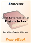 Civil Government of Virginia for MobiPocket Reader