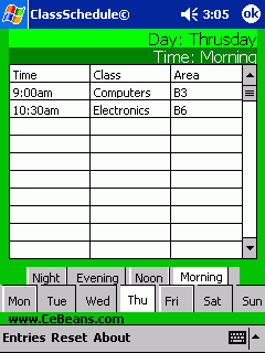 ClassSchedule
