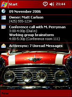 Classic Mini Cooper mc Theme for Pocket PC