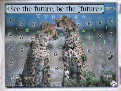 Typango - Full Screen Keyboard - Clean Cheetah Skin