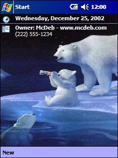 Coca-Cola Polar Bears Theme for Pocket PC