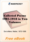 Collected Poems 1901-1918 - Volume I for MobiPocket Reader