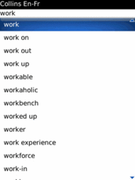 Collins French Dictionary (BlackBerry)