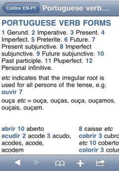 Collins Portuguese Dictionary (iPhone/iPad)