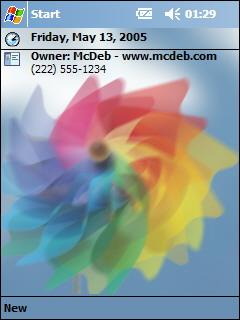 Color In Motion Theme for Pocket PC