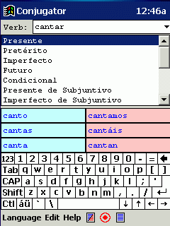 BEIKS Spanish Verbs Conjugator for Windows Mobile