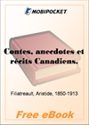 Contes, anecdotes et recits Canadiens for MobiPocket Reader