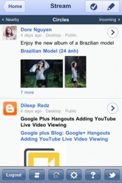 CoolApp for Google+ for iPhone