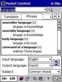 Pocket Context English/French, Pocket PC, MIPS