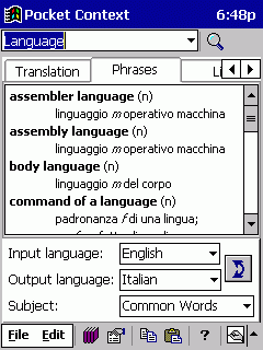 Pocket Context English/Italian, Pocket PC, MIPS