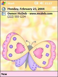 Country Butterfly Theme for Pocket PC